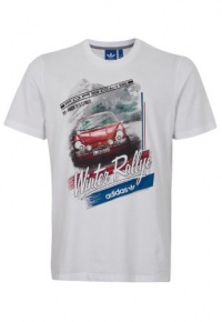 Adidas Originals Men's Porsche Design Winter Rallye T-Shirt-White Adidas Originals Men's Porsche Design Winter Rallye T-Shirt-White