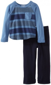 Splendid Littles Boys 2-7 Toddler Bold Stripe Jersey Set, Slate, 3T Splendid Littles Boys 2-7 Toddler Bold Stripe Jersey Set, Slate, 3T