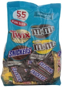 M&M's MARS Chocolate Fun Size Variety Pack Candy, 55-Pieces, 34.5-Ounce Packages (Pack of 2) M&M's MARS Chocolate Fun Size Variety Pack Candy, 55-Pieces, 34.5-Ounce Packages (Pack of 2)
