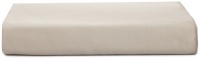 Calvin Klein Home Solid Sateen Pearl Edge Queen Flat Sheet, Bisque