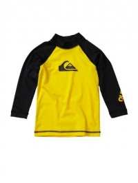 Quiksilver Toddler/Youth All Time L/S Rashguard, Yellow-3T Toddler