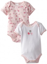 ABSORBA Baby-Girls Newborn 2 Pack Body Suit, Pink/White, 3-6 Months ABSORBA Baby-Girls Newborn 2 Pack Body Suit, Pink/White, 3-6 Months