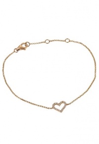 Effy Jewlery Pave Classica Rose Gold Diamond Heart Bracelet, .09 TCW Effy Jewlery Pave Classica Rose Gold Diamond Heart Bracelet, .09 TCW