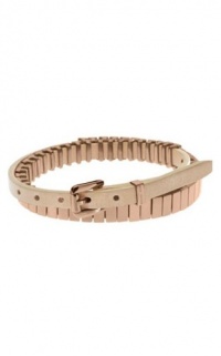 Michael Kors MKJ2212 Rose Gold Double-Wrap Leather Bracelet Michael Kors MKJ2212 Rose Gold Double-Wrap Leather Bracelet