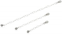 Sterling Silver 3 Piece of 1, 2 and 4 Extenders Set Sterling Silver 3 Piece of 1, 2 and 4 Extenders Set