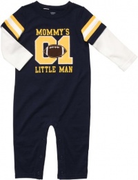 Carter's Baby Boy's Infant Long Sleeve One Piece Coverall - Mommy's Little Man-12 Months