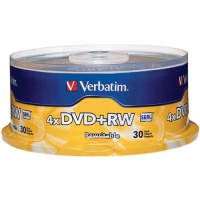 Verbatim 94834 4.7 GB 1x- 4x ReWritable Disc DVD plus RW, 30-Disc Spindle Verbatim 94834 4.7 GB 1x- 4x ReWritable Disc DVD plus RW, 30-Disc Spindle