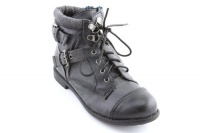 G by Guess Women's Audrea Ankle High Round Toe Boot in Black Multi G by Guess Women's Audrea Ankle High Round Toe Boot in Black Multi