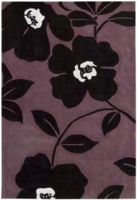 Nourison Citi Limits Lavender Floral 3.6-Feet by 5.6-Feet Polyacrylic Area Rug Nourison Citi Limits Lavender Floral 3.6-Feet by 5.6-Feet Polyacrylic Area Rug
