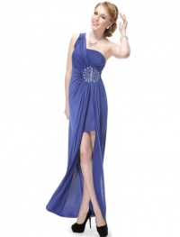 Ever Pretty Split Rhinestones One Shoulder NWT Long Prom Gown 09542 Ever Pretty Split Rhinestones One Shoulder NWT Long Prom Gown 09542