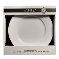 Lauren Ralph Lauren Club Porcelain Salad Plates - Set of 4 - White Lauren Ralph Lauren Club Porcelain Salad Plates - Set of 4 - White