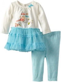 ABSORBA Baby-Girls Newborn Birds Tutu Legging Sets, Blue/White, 3-6 Months ABSORBA Baby-Girls Newborn Birds Tutu Legging Sets, Blue/White, 3-6 Months