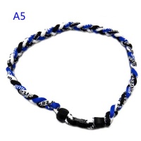Tornado Titanium Baseball Necklace Royal Black White 18 Tornado Titanium Baseball Necklace Royal Black White 18