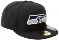 NFL Seattle Seahawks Black and Team Color 59Fifty Fitted Cap NFL Seattle Seahawks Black and Team Color 59Fifty Fitted Cap