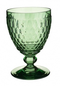 Villeroy & Boch Boston Green Crystal Goblets, Set of 4 Villeroy & Boch Boston Green Crystal Goblets, Set of 4