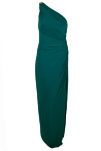 Lauren Ralph Lauren Evening Womens Teal Green One Shoulder Dress 10 Lauren Ralph Lauren Evening Womens Teal Green One Shoulder Dress 10