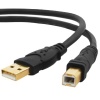 Mediabridge USB 2.0 - A Male to B Male Cable (10 Feet) - High-Speed with Gold-Plated Connectors - Black