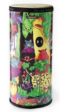 Remo Kid's Percussion, Konga, 6 Diameter, 15 Height, Rain Forest Fabric Remo Kid's Percussion, Konga, 6 Diameter, 15 Height, Rain Forest Fabric