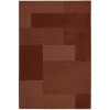 Calvin Klein Bowery GRID Rectangle Rug, Paprika, 2.3-Feet by 7.6-Feet