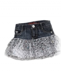 GUESS Kids Girls Baby Girl Denim Skooter (12-24m), DARK STONE WASH (12M) GUESS Kids Girls Baby Girl Denim Skooter (12-24m), DARK STONE WASH (12M)