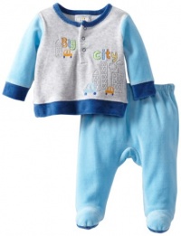 ABSORBA Baby-Boys Newborn B Cars V Footed Pant, Blue/Grey, 6-9 Months ABSORBA Baby-Boys Newborn B Cars V Footed Pant, Blue/Grey, 6-9 Months