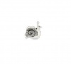 Donatella Charm, Sterling Silver Snail Bead