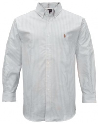 Polo Ralph Lauren Men's Classic Fit Striped Oxford Button Down-Blue Polo Ralph Lauren Men's Classic Fit Striped Oxford Button Down-Blue