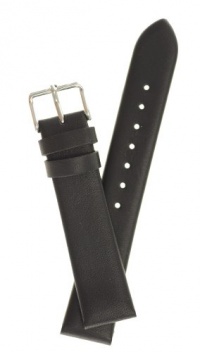 Men's Classic Glove Leather Watchband Black 20mm Watch Band