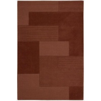 Calvin Klein Bowery GRID Rectangle Rug, Paprika, 2.3-Feet by 7.6-Feet Calvin Klein Bowery GRID Rectangle Rug, Paprika, 2.3-Feet by 7.6-Feet