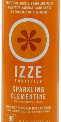 IZZE Fortified Sparkling Juice, Clementine, 8.4-Ounce Cans (Pack of 24) IZZE Fortified Sparkling Juice, Clementine, 8.4-Ounce Cans (Pack of 24)