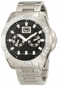 Marc Ecko Men's E13561G2 The Henly Silver Black Classic Analog Watch Marc Ecko Men's E13561G2 The Henly Silver Black Classic Analog Watch