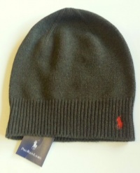 Polo Ralph Lauren Winter Long Style Knit Beanie Cap Army Green Red One Size Polo Ralph Lauren Winter Long Style Knit Beanie Cap Army Green Red One Size