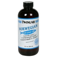 Twinlab Norwegian Cod Liver Oil, Unflavored, 12 Fluid Ounce (Pack of 3)