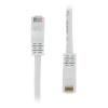 75 FT RJ45 CAT (6E) 550MHZ MOLDED ETHERNET NETWORK PATCH CABLE - WHITE - Lifetime Warranty