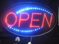 Open LED Sign With Flashing Animation (Red & Blue) 6 Character Height - Indoor Sign Open LED Sign With Flashing Animation (Red & Blue) 6 Character Height - Indoor Sign