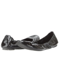 Tory Burch Eddie Patent Leather Flats Shoe - Black - 5.5 Tory Burch Eddie Patent Leather Flats Shoe - Black - 5.5