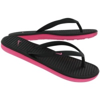 Nike Youth Girls (GS/PS) Solarsoft Thong 2 Sandals Slides-Black/Digital Pink Nike Youth Girls (GS/PS) Solarsoft Thong 2 Sandals Slides-Black/Digital Pink