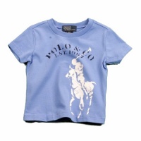 Polo By Ralph Lauren Infant Boy's Cotton Polo Short Sleeve T-Shirt (12 Months, Blue) Polo By Ralph Lauren Infant Boy's Cotton Polo Short Sleeve T-Shirt (12 Months, Blue)