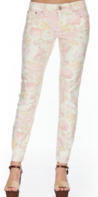 (RS1667) Dollhouse Juniors Rose Illussion Pastel Floral Print Skinnies in Rose Illusion Size: 7 (RS1667) Dollhouse Juniors Rose Illussion Pastel Floral Print Skinnies in Rose Illusion Size: 7