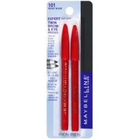 Maybelline New York Expert Wear Twin Brow and Eye Pencils, 101 Velvet Black, 0.03 Ounce Maybelline New York Expert Wear Twin Brow and Eye Pencils, 101 Velvet Black, 0.03 Ounce