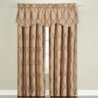 Victoria Classics Embroidered Manchester Valance Taupe 60 x 20 Victoria Classics Embroidered Manchester Valance Taupe 60 x 20