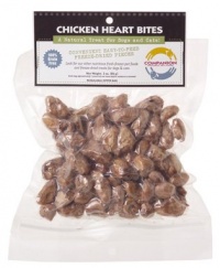 Fresh Is Best Freeze-Dried Raw Whole Chicken Heart Treats for Dogs and Cats