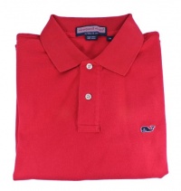 Vineyard Vines Men's Cotton Solid Lighthouse Red Classic Polo Shirt Vineyard Vines Men's Cotton Solid Lighthouse Red Classic Polo Shirt