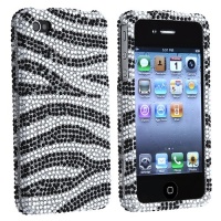 Dream Wireless HD Full Diamond Case for iPhone 4/4S - Retail Packaging - Black/Silver Zebra Dream Wireless HD Full Diamond Case for iPhone 4/4S - Retail Packaging - Black/Silver Zebra