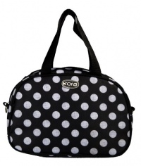 kora K1-063 Insulated Fashion Lunch Tote, Black with White Dot kora K1-063 Insulated Fashion Lunch Tote, Black with White Dot